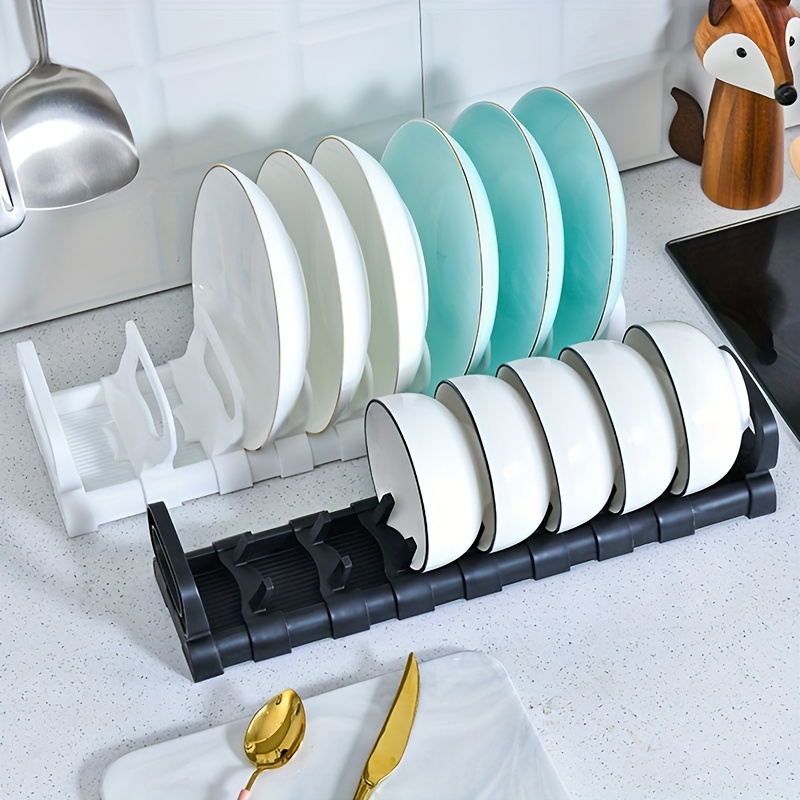 Drain Bowl Plate Holder Kitchen Dish Storage Rack Plastic - Temu