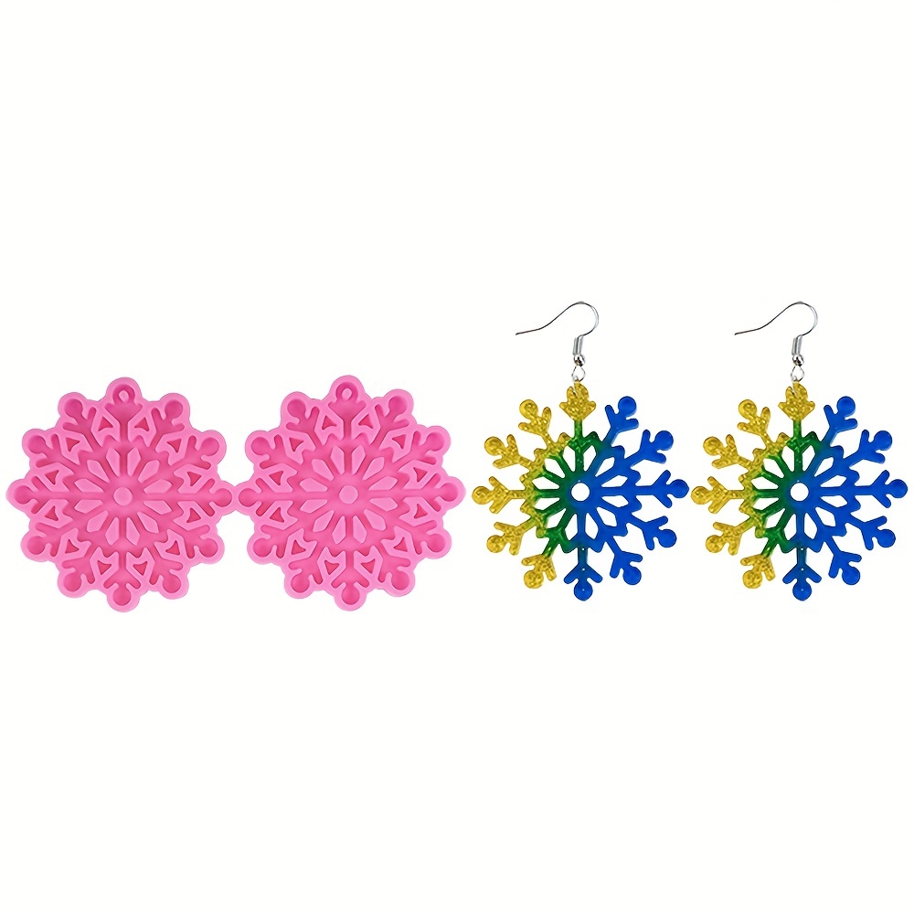 Best Deal for 10 Pair Christmas Resin Molds Snowflake Mold Snowflake