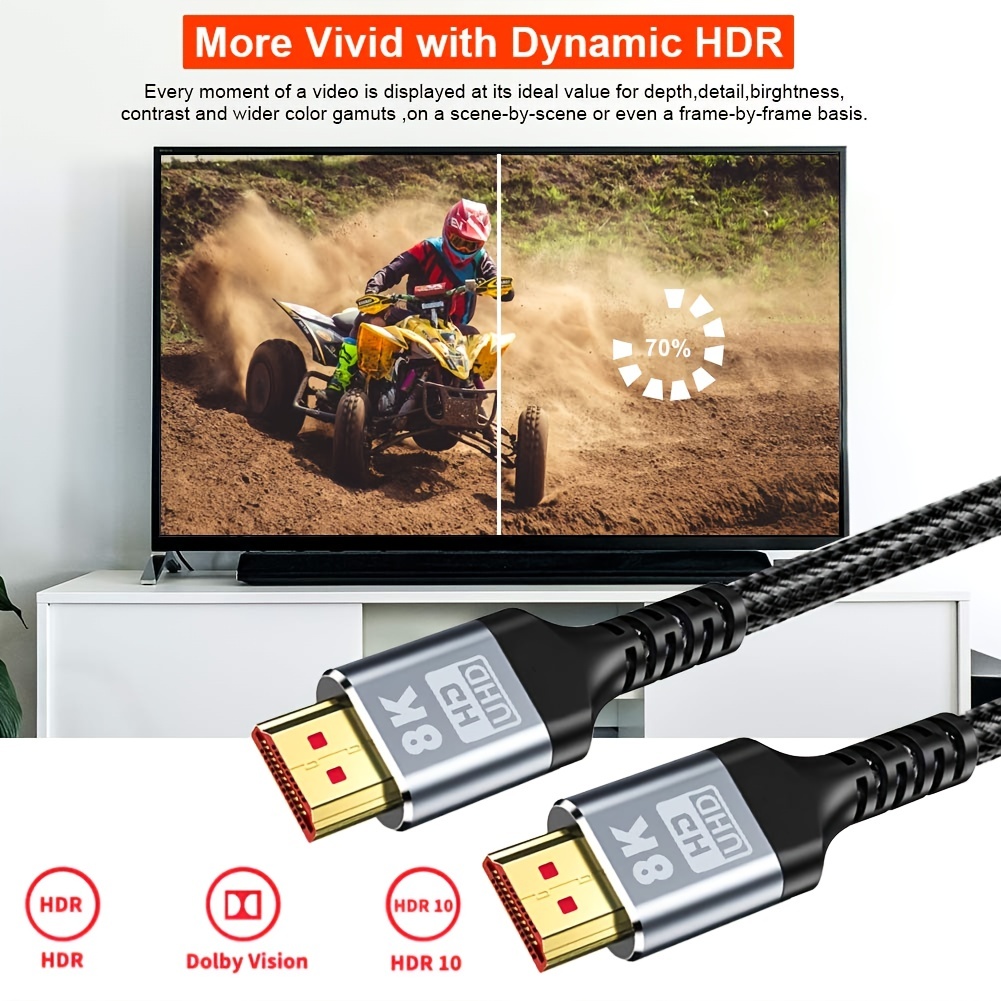 Cable HDMI 2.0 4K 3 metros 60 frames Vention