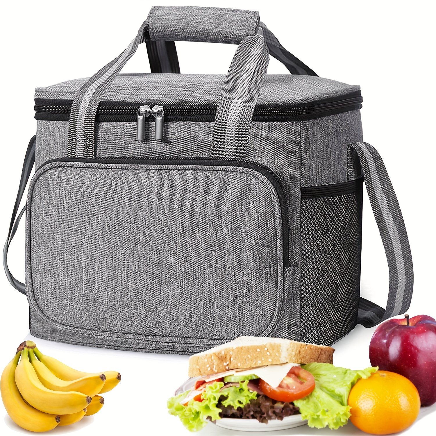 Insulated Lunch Bag For Men/women Reusable Large Lunch - Temu