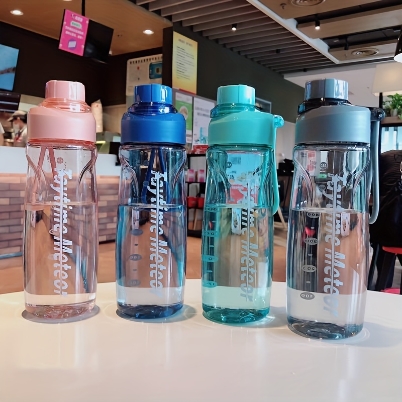 Plastic Frosted Water Bottle Portable Simple Water Cup With - Temu