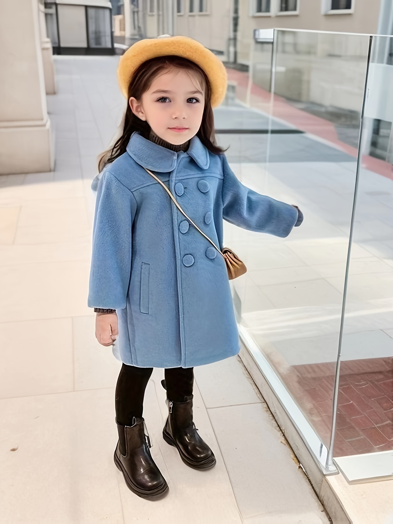 Girls on sale blue coat