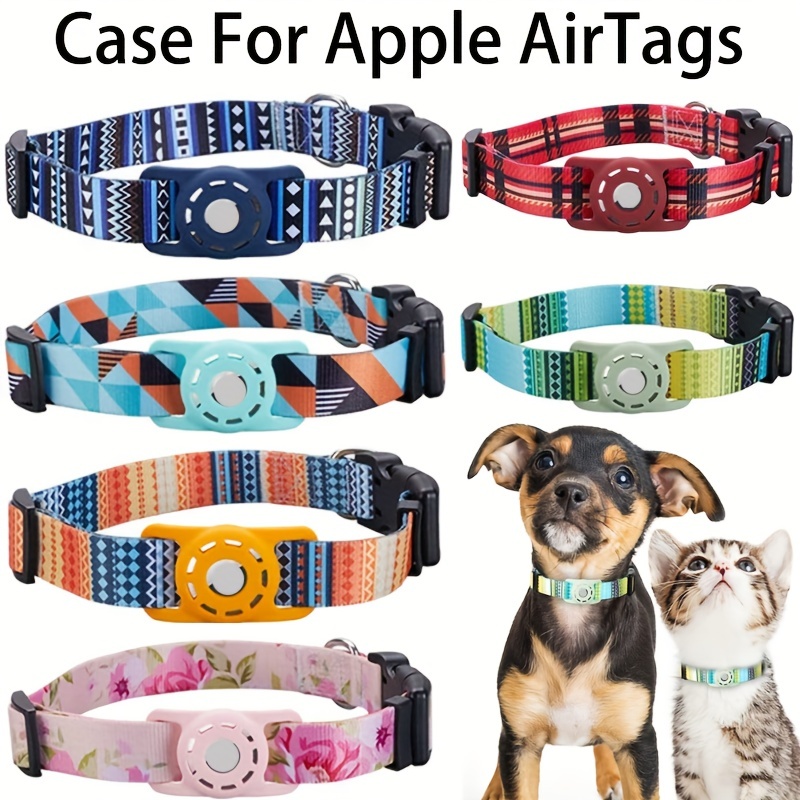 Collier pour chien Airtag tactique, collier pour chien Air Tag robuste,  collier pour chien militaire avec support et poignée Apple Airtag