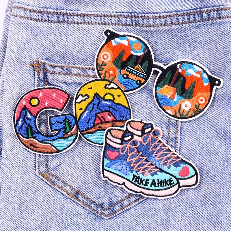 Embroidered Patch Shoe Sneaker Patch Iron on Patch Sew on Clothing