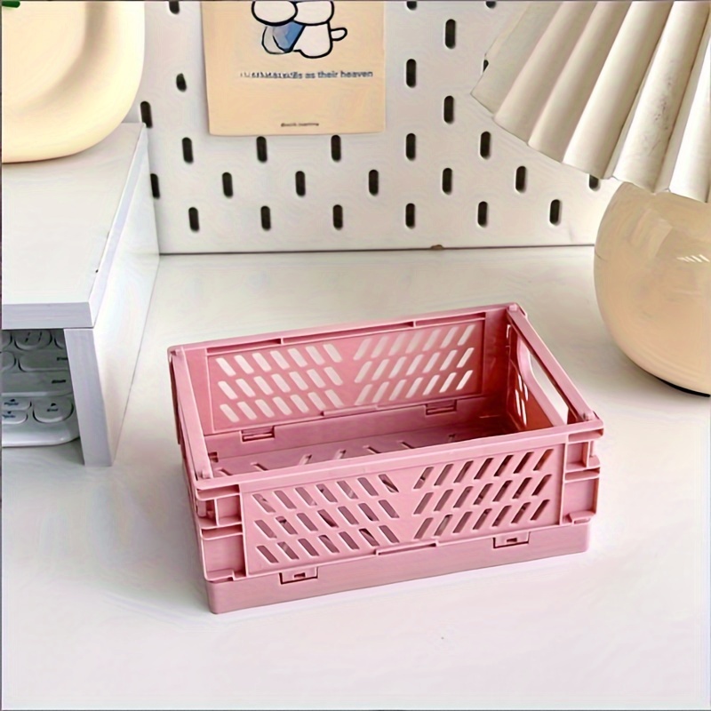 Portable Desktop Storage Organizer Mini Plastic Baskets - Temu