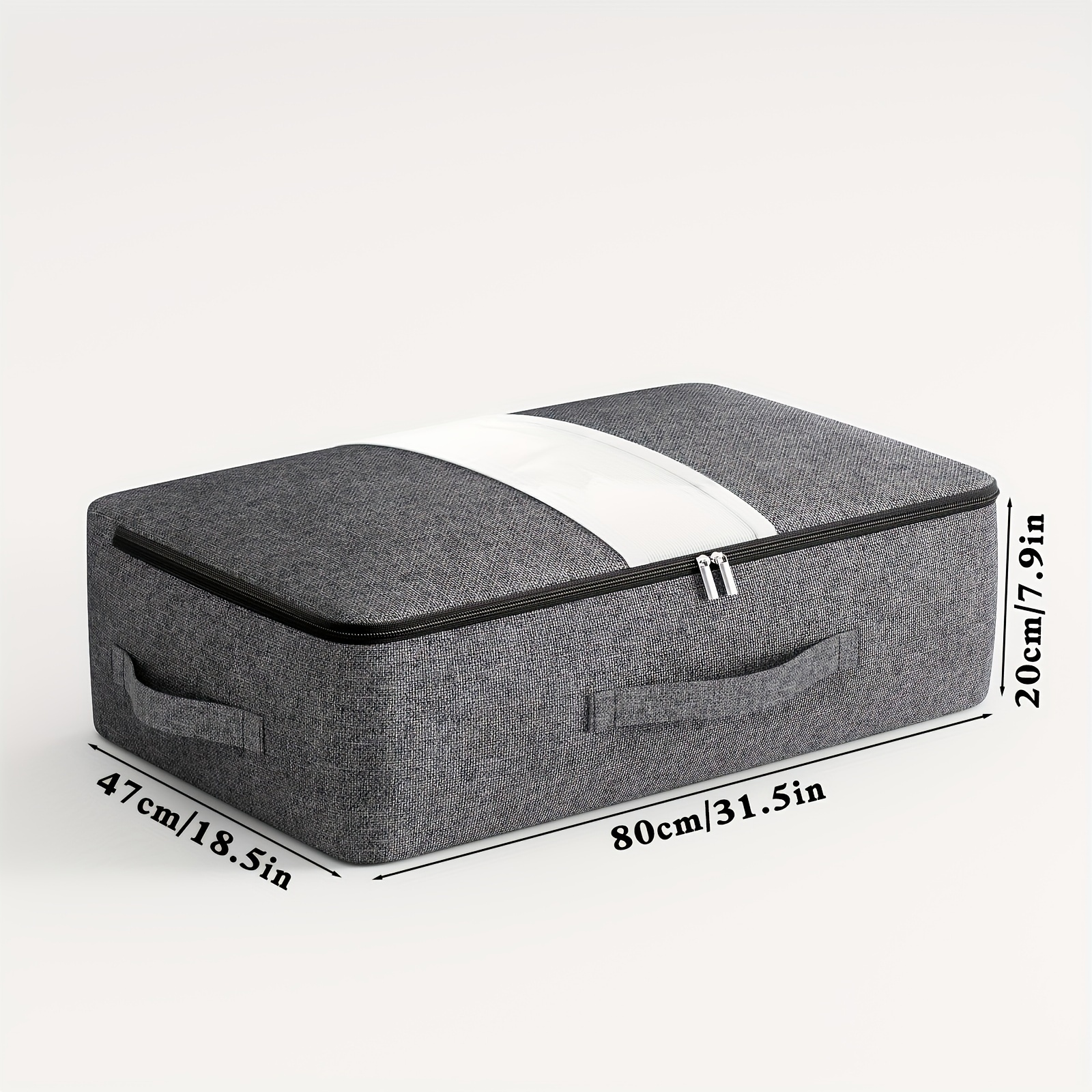 Large Capacity Storage Bag Handles Visible Window Bed - Temu Canada