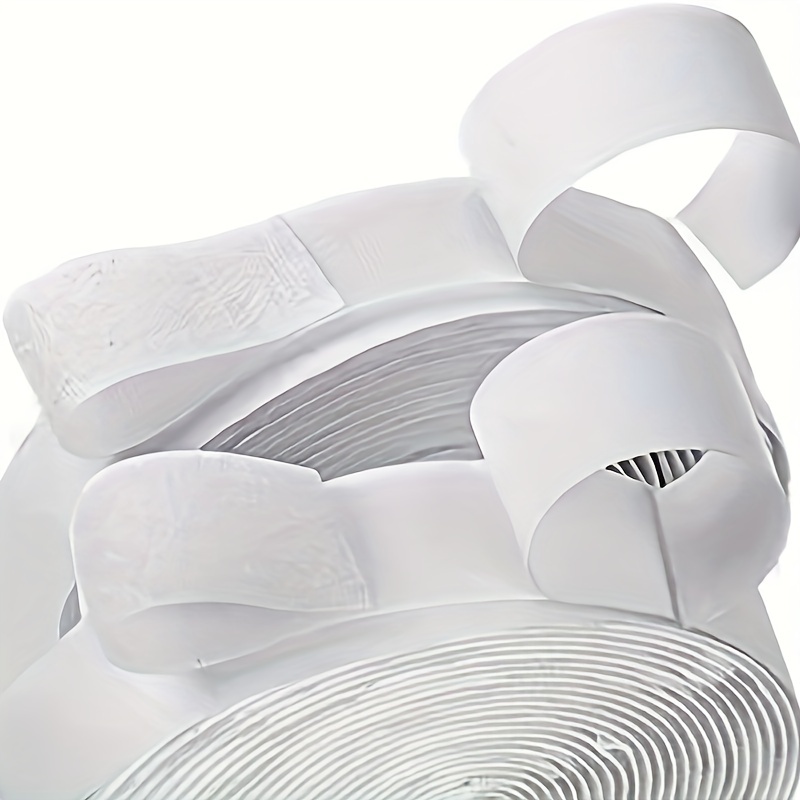  1 Inch x 10 Ft Heavy Duty Adhesive Tape, Strips with Adhesive,  Strong Double Sided Self Adhesive Heavy Duty Strips for Home Office School  Car and Crafting Organization, White : Arts