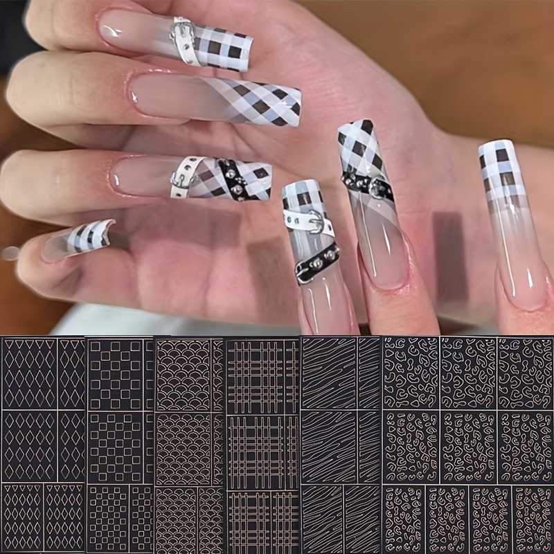 Airbrush Stencils Nail Stickers For Nails Heart Butterfly - Temu