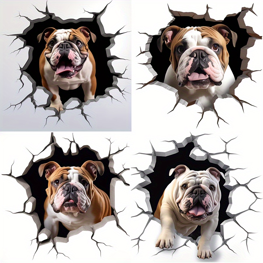 English bulldog shop car sticker