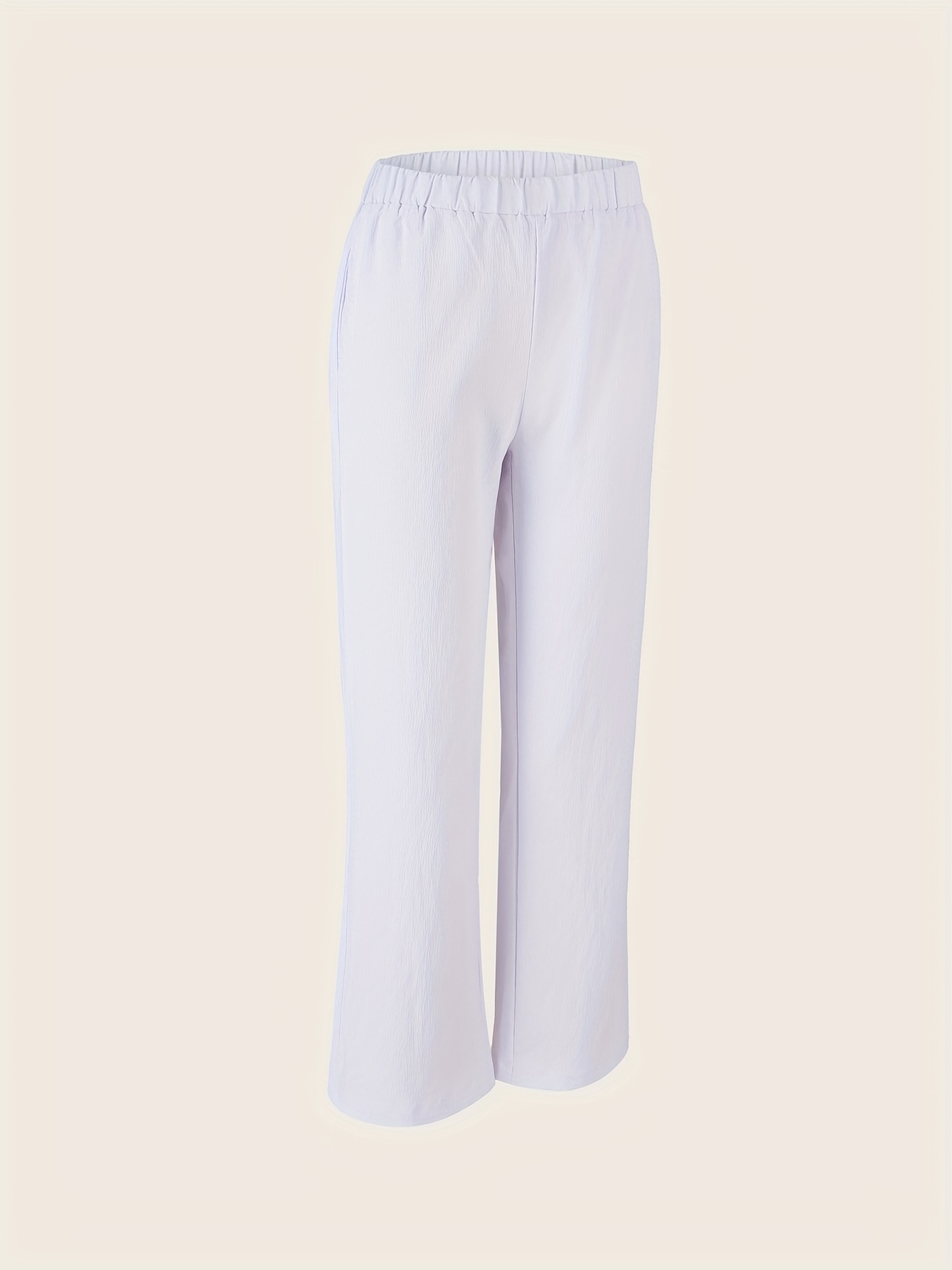 Casual Solid 2pc Set Tank Top & Wide Leg Pants Outfits Women's Clothing