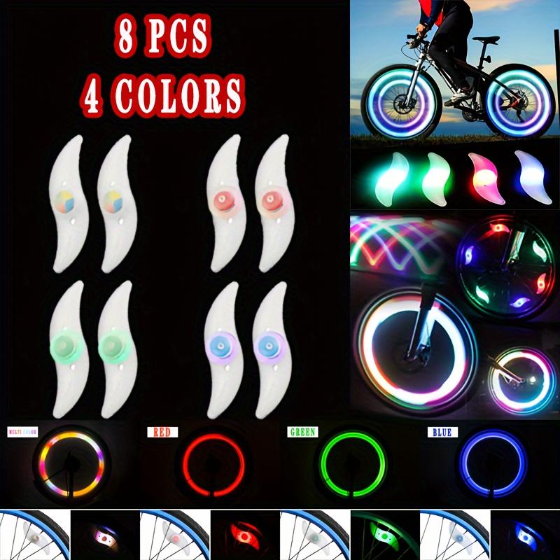 Luces de bicicleta de 1400 lúmenes delanteras y traseras, con luz de freno  de control remoto, luz de bicicleta recargable por USB, 6 luces LED