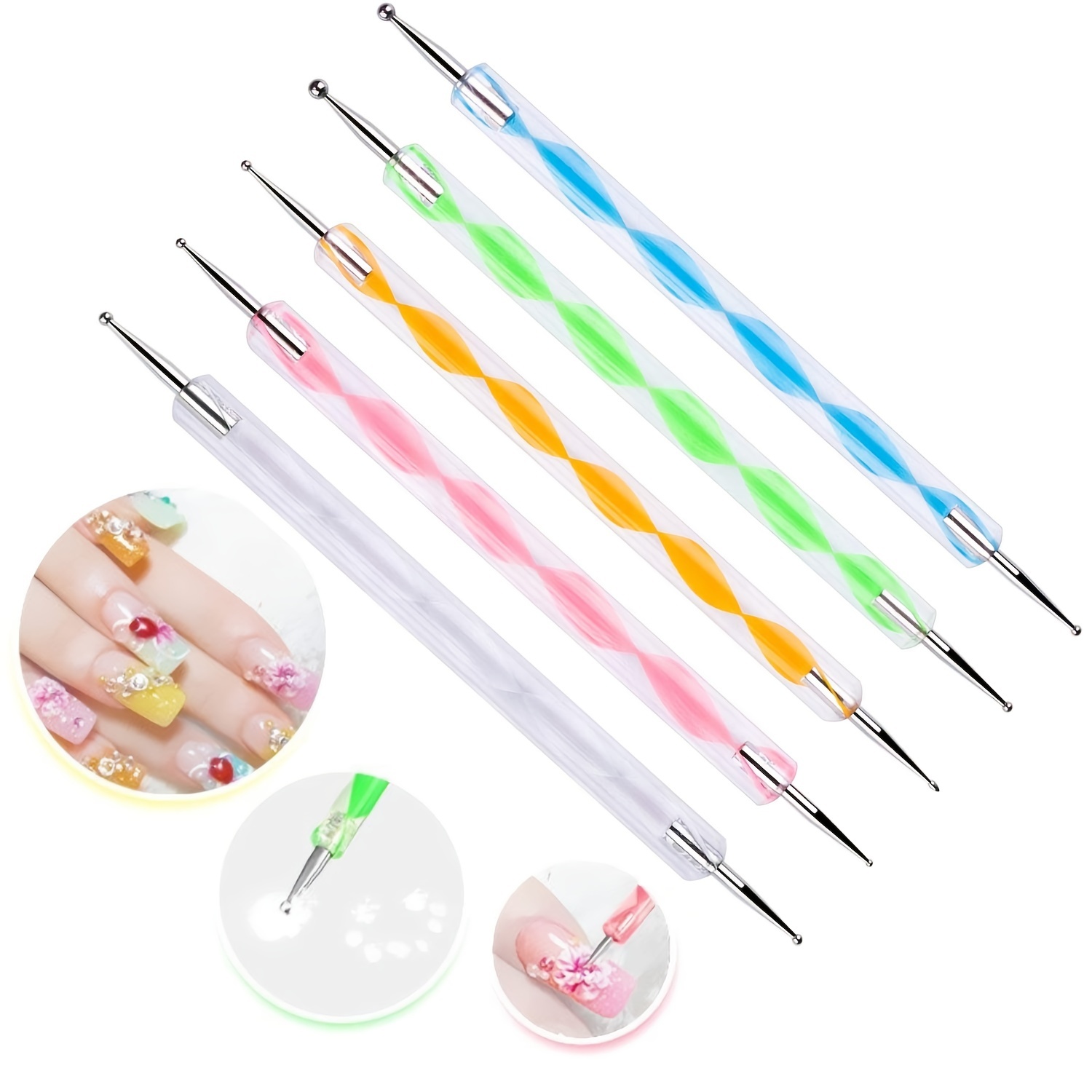 Uv Gel Nail Brush Set - 15 Silicone Brushes And Dotting Pen For