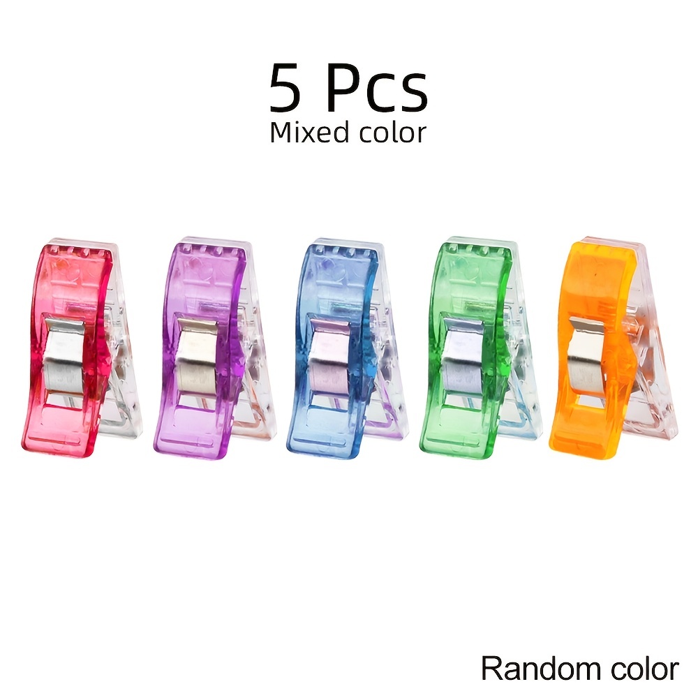 20PCS Multipurpose Sewing Clips Small Plastic Fabric Clips Sewing Clips  Bright Color Quilting Clips for DIY