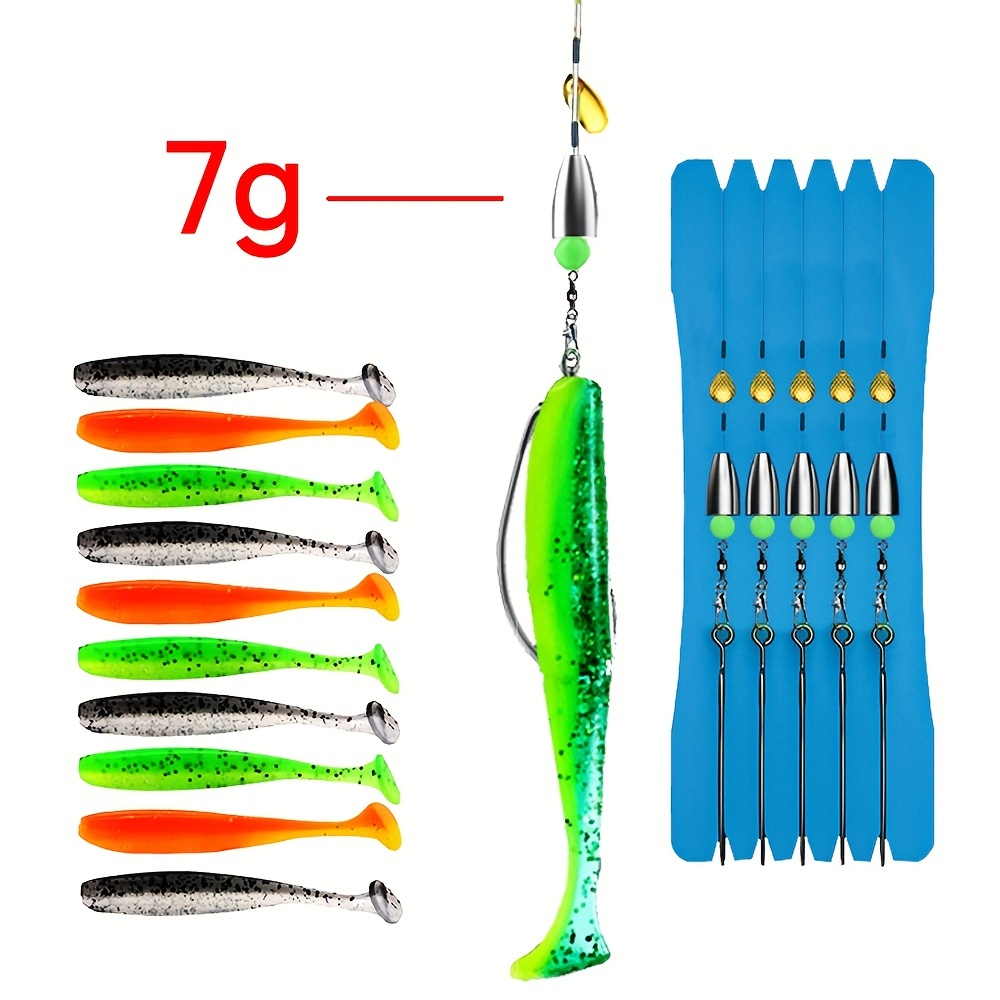 Fishing Texas Rigs Fishing Lead Weights Hooks Lure Rigged - Temu