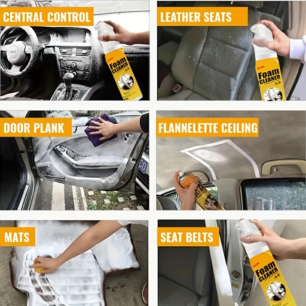Foam Cleaner Car Interior Foam Refinisher Cleaning Powerful Stain