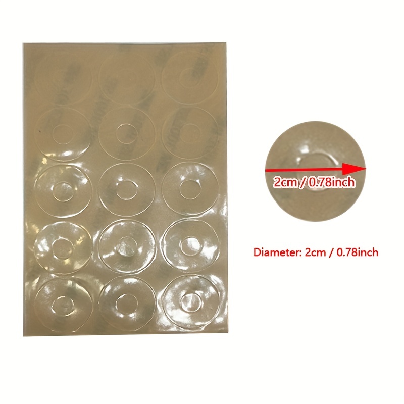 Self-adhesive Semi-transparent Anti-slip Pad For A 2cm Diameter Cloth Ruler, Designed As A Sewing Accessory