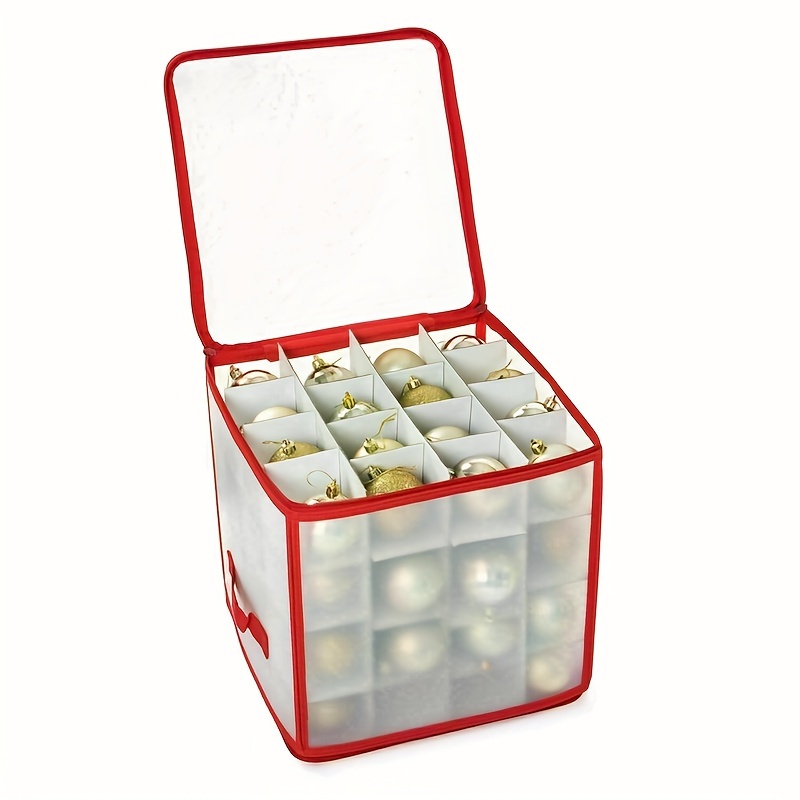 Colored Ball Storage Box Christmas Ornament Organizer - Temu