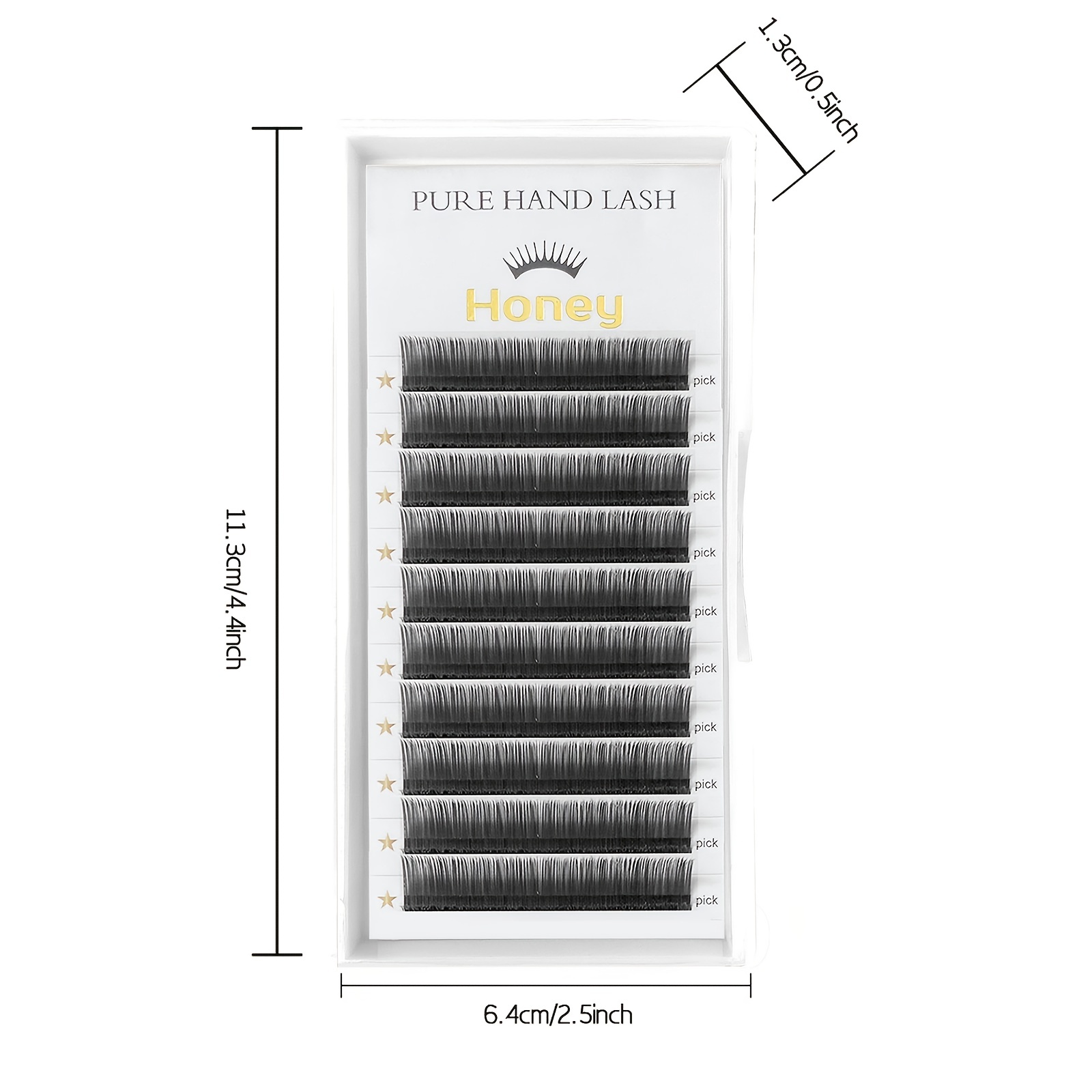 Natural Matte PBT Eyelash Extensions Soft Split Tips for Individual Lashes