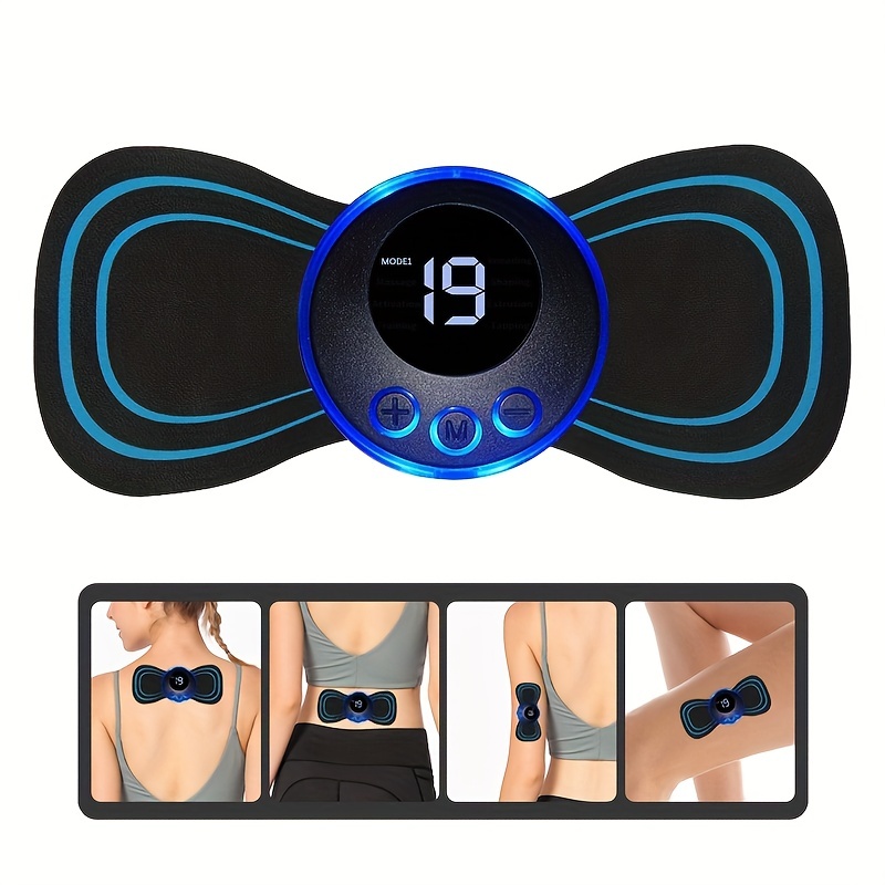 Mini Portable Electric Neck Massager Patch - Relieve Back & Shoulder Hip  Pain Instantly With Cervical Massage Pad - Temu