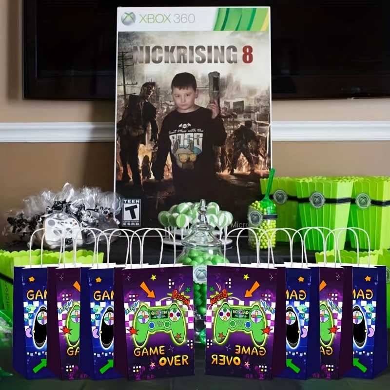 Video Game Party Gift Bags Gamer Party Goodie Bags Handle Temu