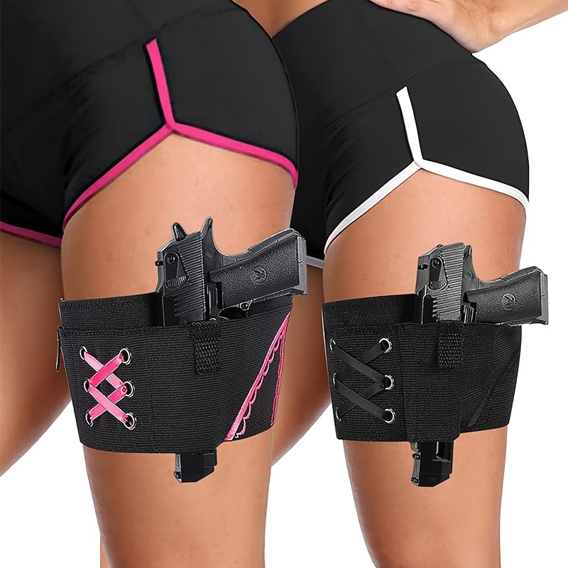 Tactical Carry Concealed Elastic Women's Ladies Leg Band Thigh Gun