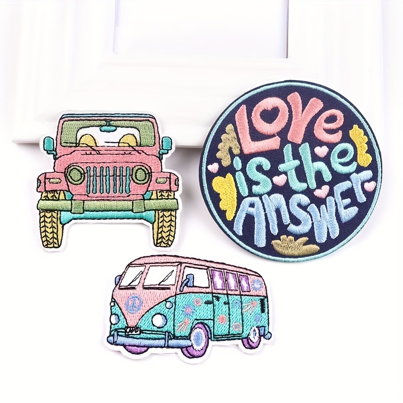 Hippie Vintage Patches Diy Decal Stickers Embroidery - Temu