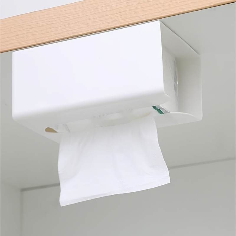 wall-mounted tissue box holder