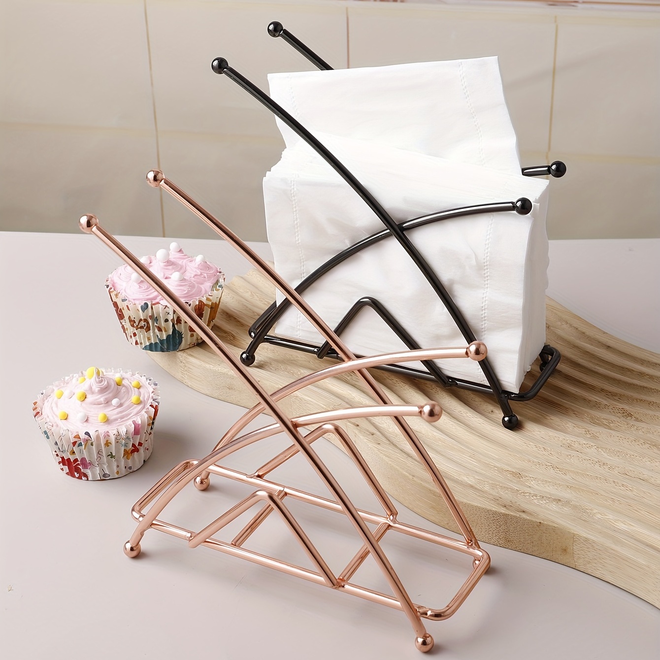 Servilletero de madera de palisandro tallado cuadrado para mesa Soporte de  papel de seda para mesa de comedor servilleteros de madera para servilletas