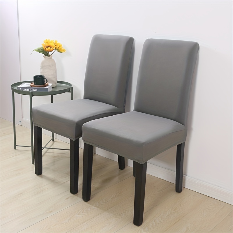 Grey suede best sale chair covers