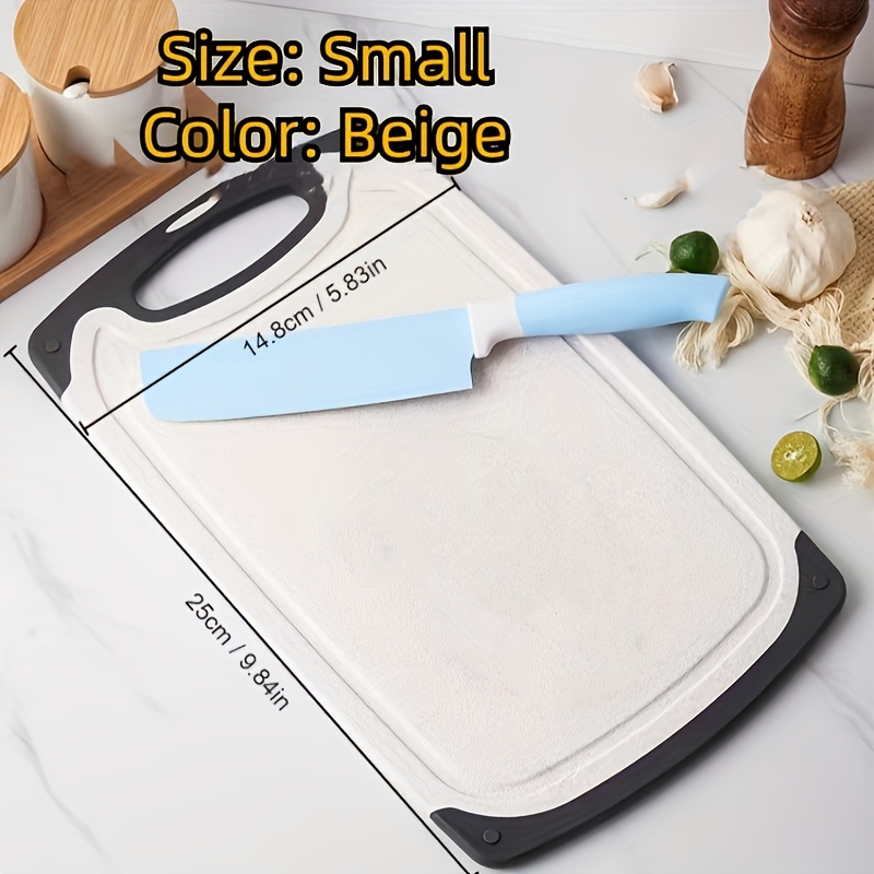 3pcs/set Plastic Cutting Board For Home Kitchen, Wall-mounted Chopping Board ,Dishwasher Safe Cutting Boards with Juice Grooves, Easy Grip Handle, Non- Slip