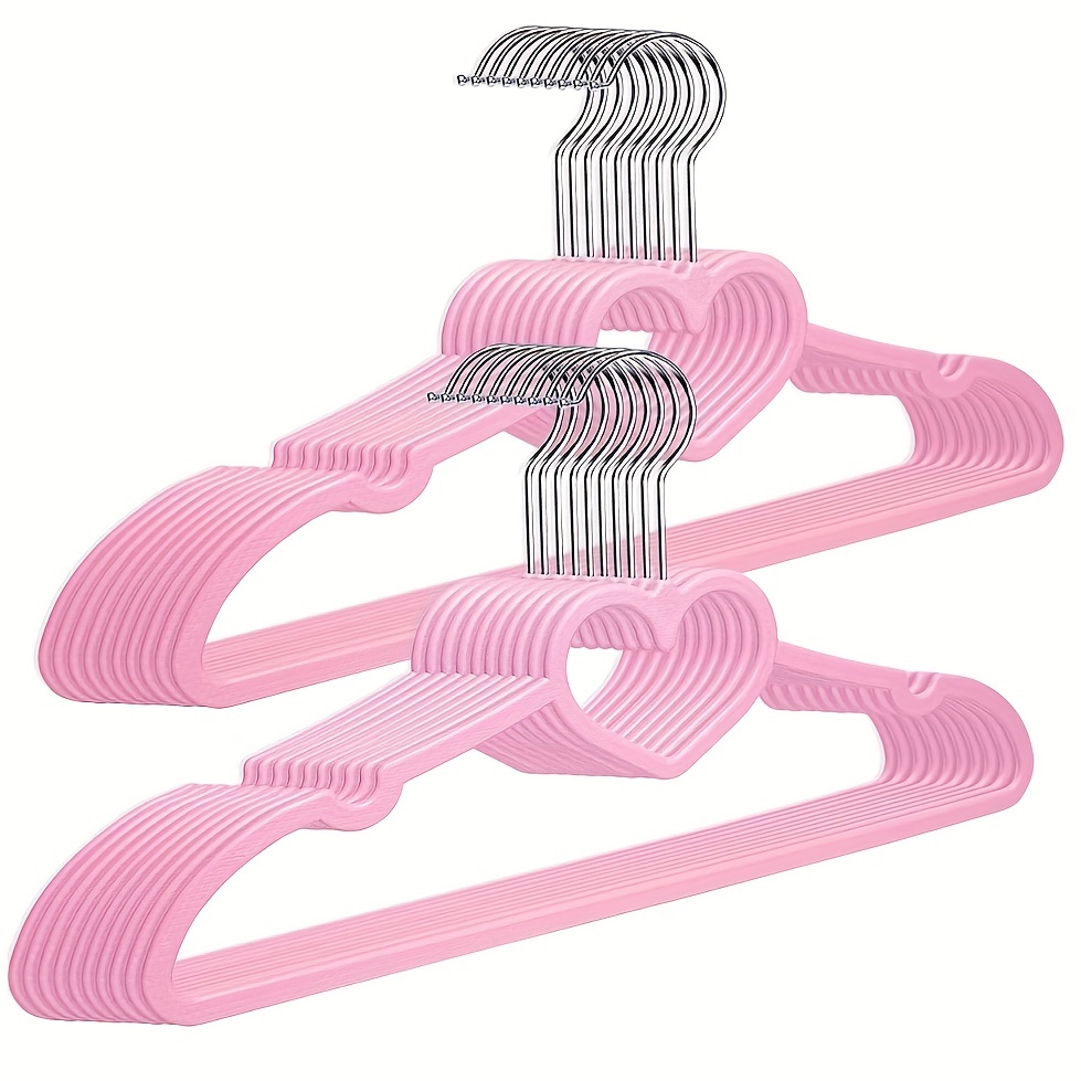Velvet Hangers,Non Slip 360 Degree Swivel Hook Strong and Durable Clothes  Hangers for Coats, Suit, Shirt Dress, Pants & Dress Clothes (Pink,5 Pack)