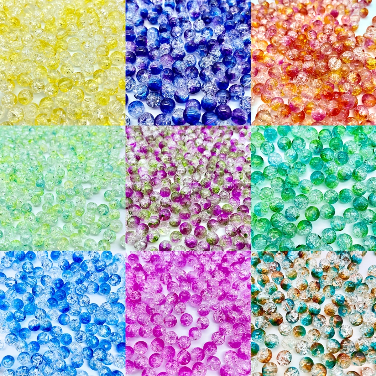 Dual Color Imitation Popcorn Crystal Snowflake Ice Crack - Temu