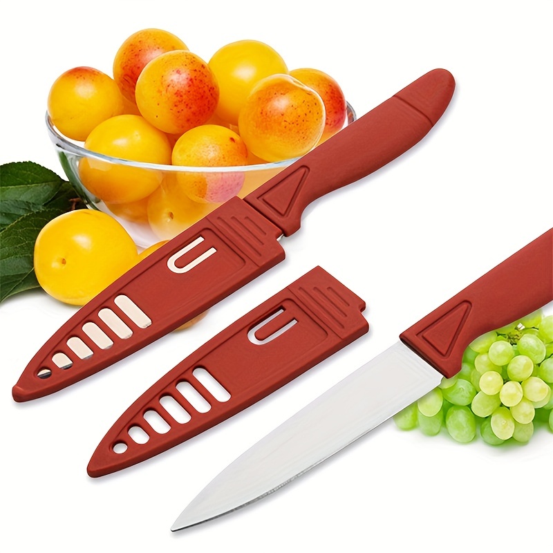 Knives With Sheath Chef Knife Fruit Knife Stainless Steel - Temu