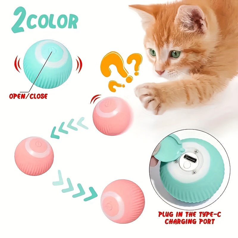 Smart Cat Toys Automatic Rolling Ball Electric Cat Toys - Temu