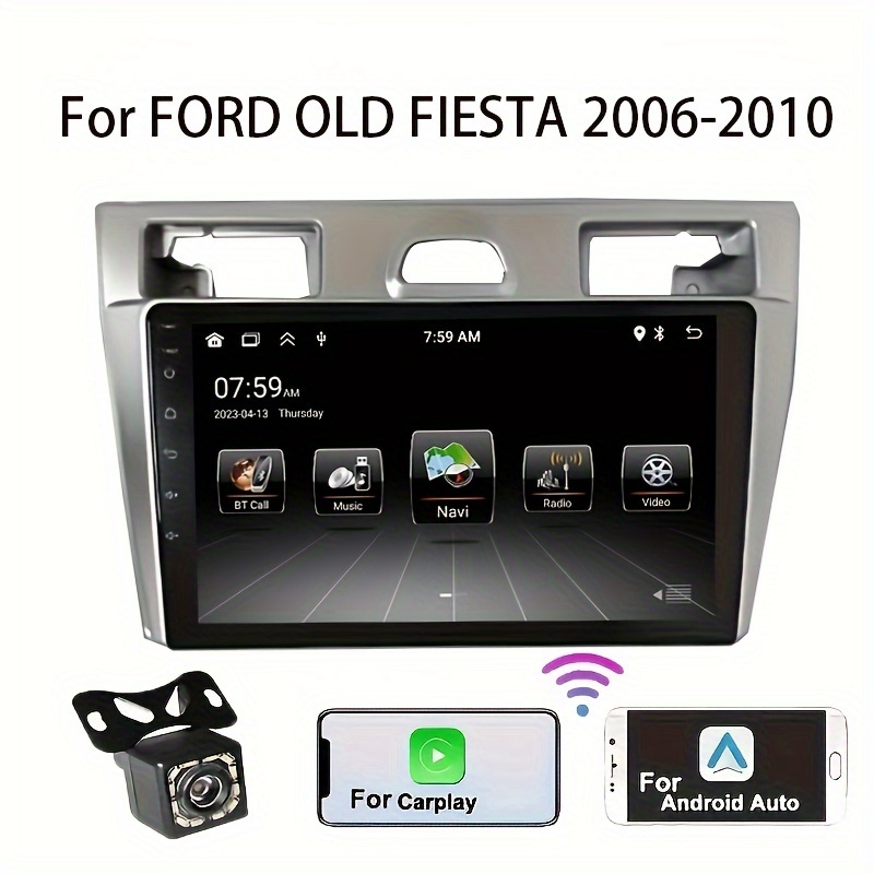 Android 12 Car Stereo Radio, 9'' HD Car MP5 Player Autoradio Support GPS  WIFI Mirror Link Carplay Android Auto For FORD OLD FIESTA 06-10 Old Fiesta