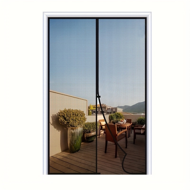 Magnetischer Moskito-Insekten-Fensterschutz, 80 x 115 cm, Netzvorhang –  hält Moskitos, isolierter Fliegengitter-Türvorhang, magnetische, weiche  Tür, kühler Sommer für Küche/Schlafzimmer/Klim : : Küche, Haushalt  & Wohnen