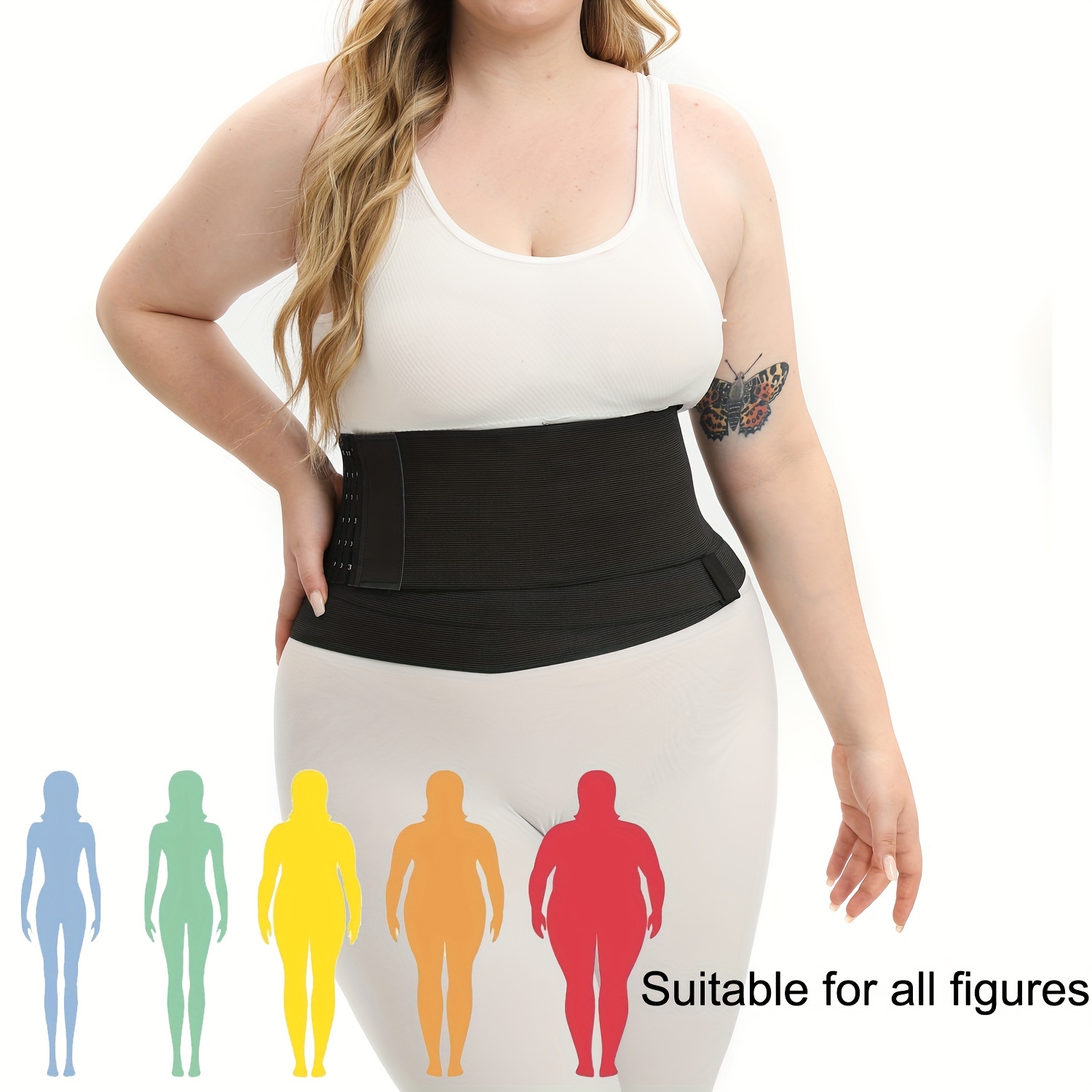 Waist Trainer For Women, Lower Belly Fat Waist Wrap, Plus Size