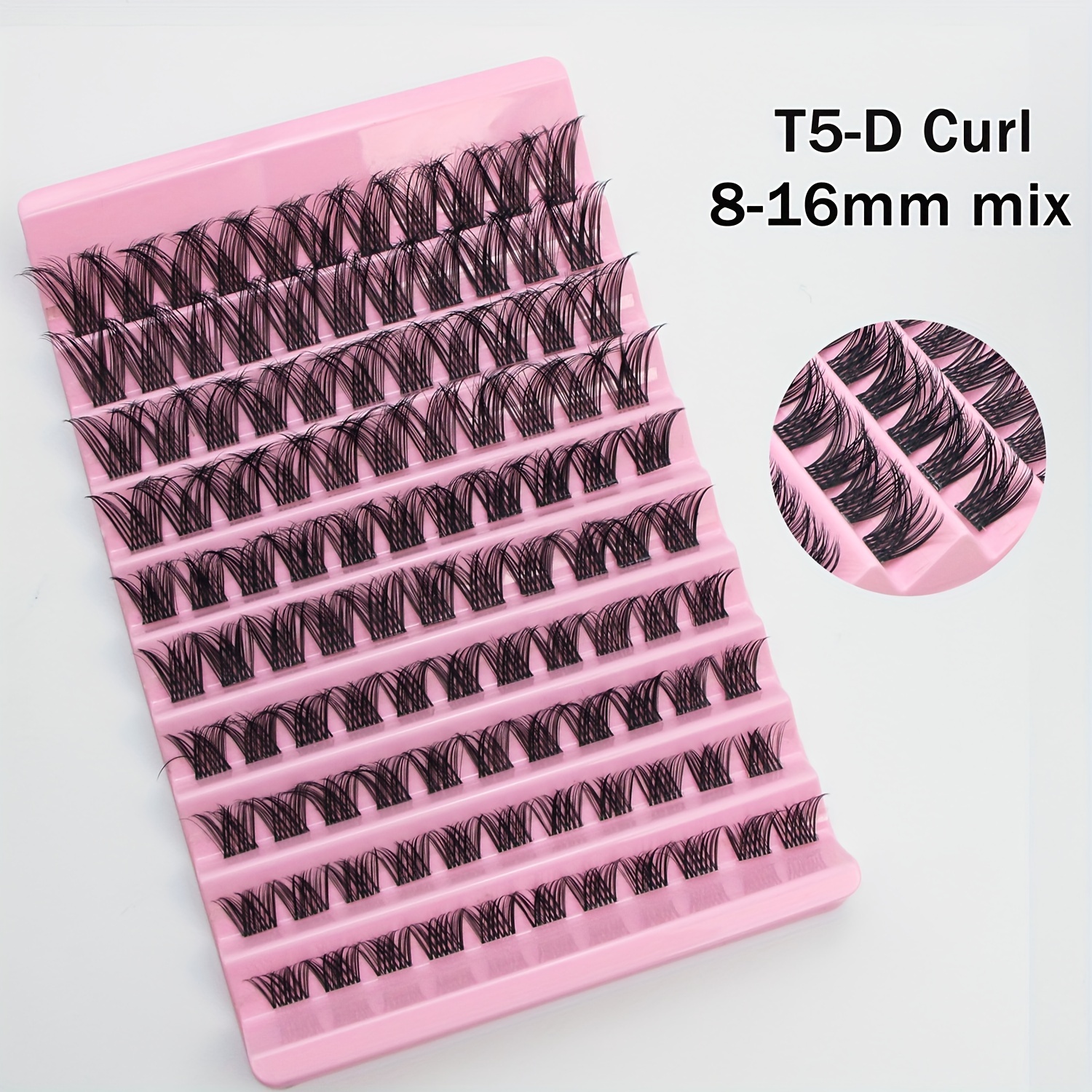 110Pcs DIY Eyelash Extensions 8 16mm False Lashes D Curling Natural Look