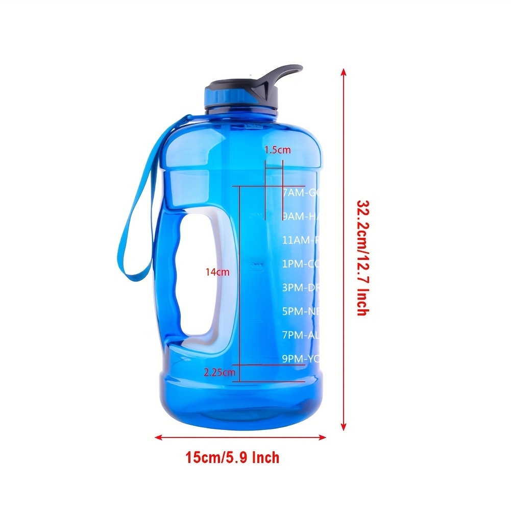 Botella Agua Gran Capacidad Medio Galón 80 Oz/70 Oz Asa Taza - Temu