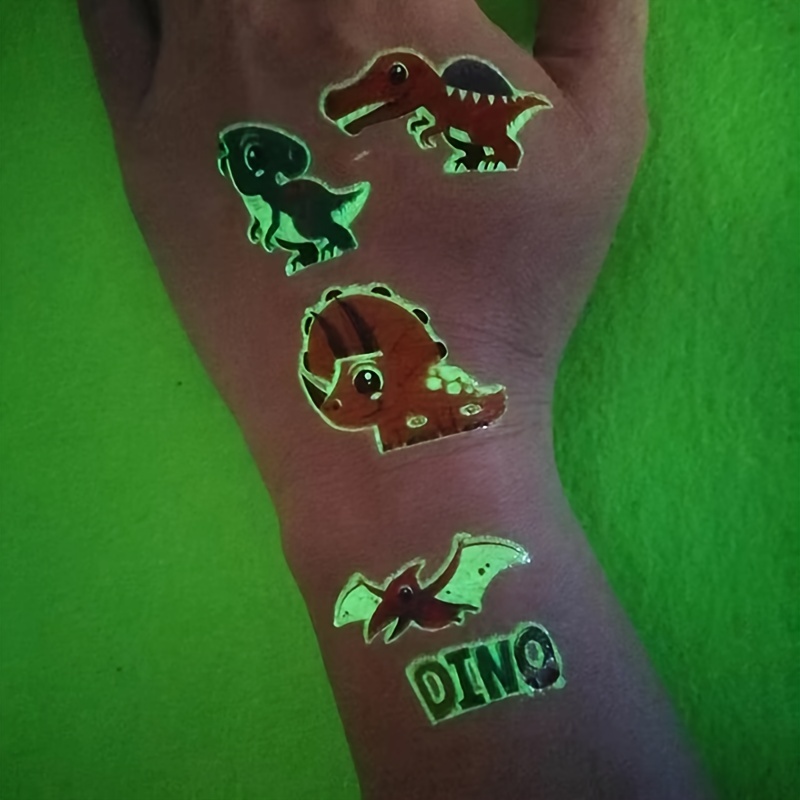 1pc Tatuajes Temporales Falsos Niños Girasoles Brillan En - Temu Mexico