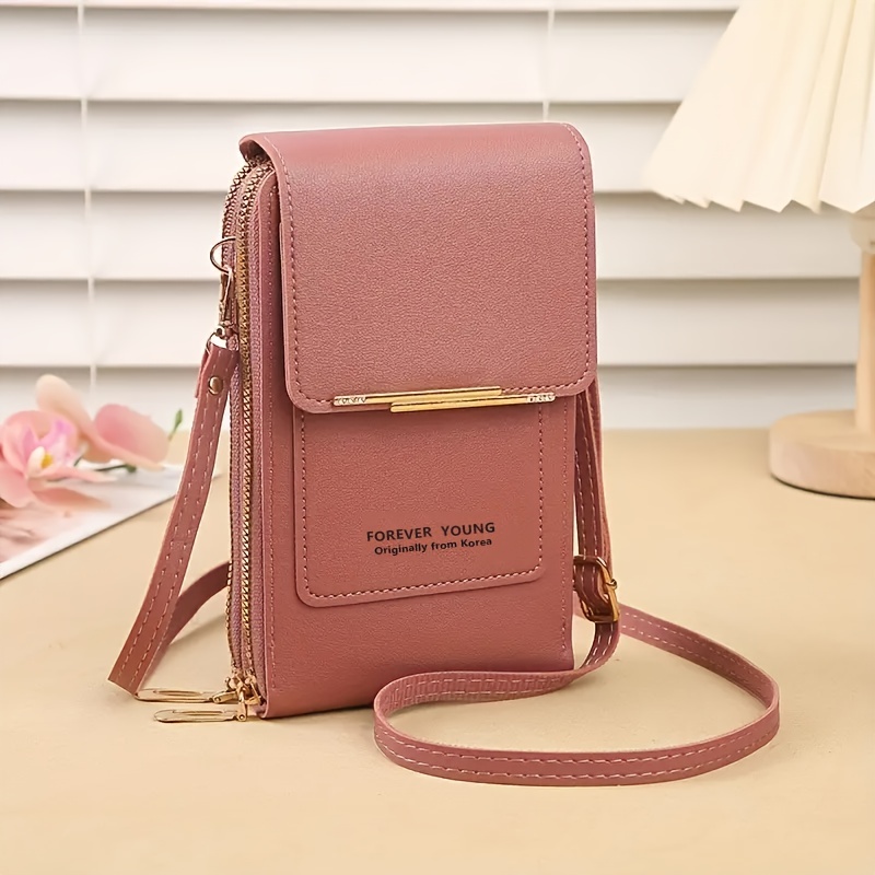 Forever Young Mini Shoulder Bag  Leather Phone Bag Purse Handbag