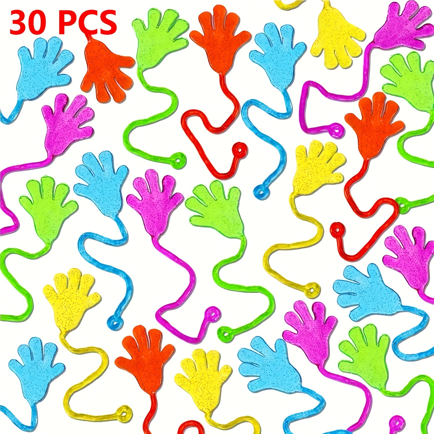 30 Pezzi Colorato Sticky Hands Giocattoli per Bambini, Mani Appiccicose  Giocatto