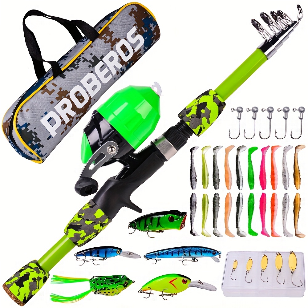Urban Deco Kids Fishing Pole, Portable Telescopic Rod and Reel Combos Kids  Fishing Rod Kit with Tackle Box for Boys,Girls,Youth,Beginner, Starter -  Red : Buy Online at Best Price in KSA - Souq is now : Sporting  Goods
