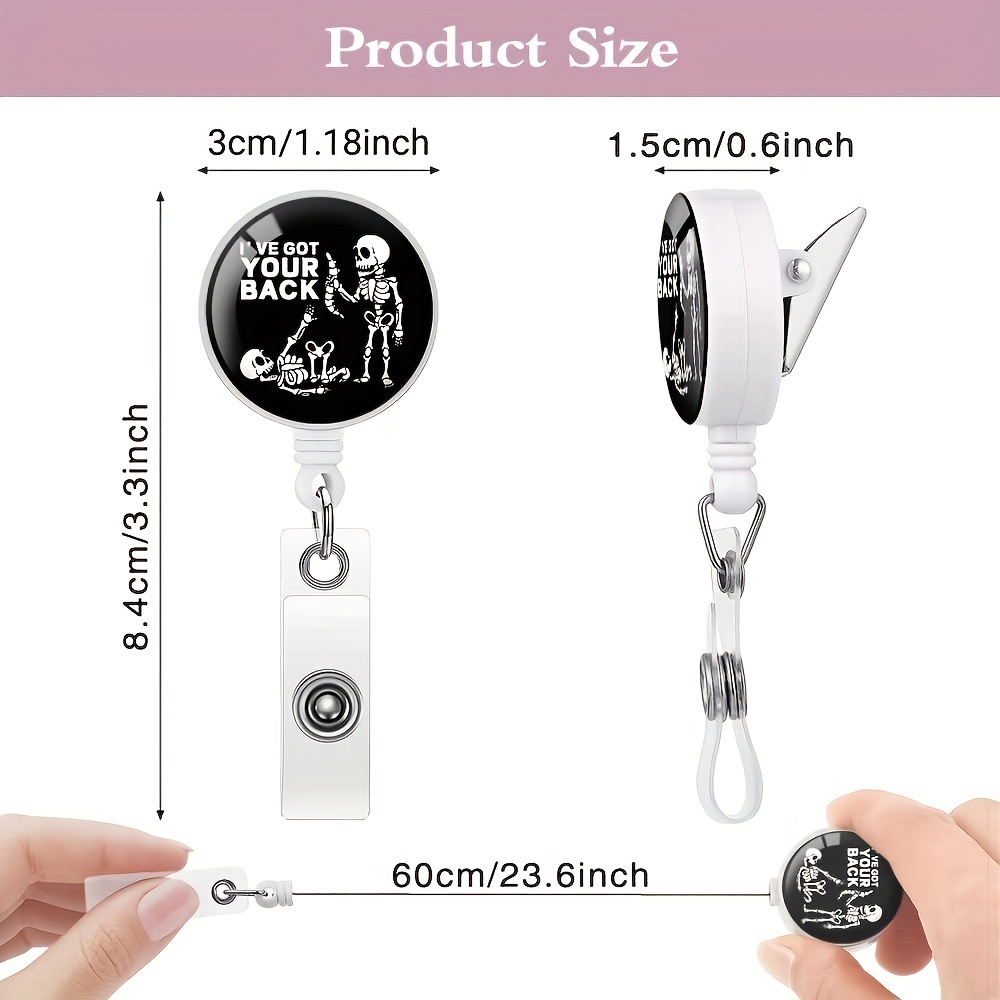 1pc Everyday I'M Suctioning Retractable Badge Reel With Alligator Clip  Funny ID Badge Holder For Dentist Clear Card Holder For Dental Pediatric  Hygienist Nursing Doctor Teacher Medical Work