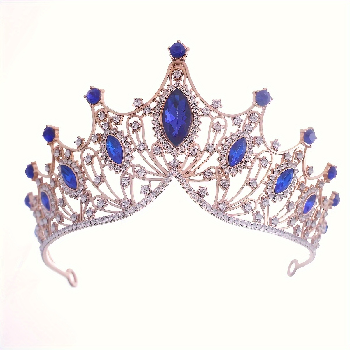 HIFOT Corona Principessa Bambina, Tiara Corona di Cristallo, Corona per  Sposa con Strass per la Cerimonia Nuziale, Proms, Spettacoli, Festa di  Compleanno, Accessori Capelli Sposa Argento