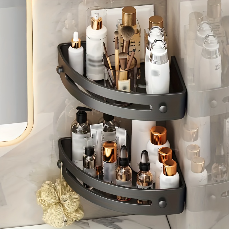 2Pcs Corner Shower Caddy Shelves Wall Mounted Basket Rack Bathroom Shampoo  Holder Storage, 1 unit - Kroger