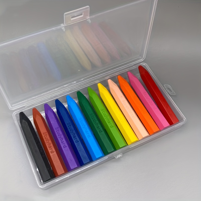 Creative Student Crayons Set 6/8/12/24 Colors Four Options - Temu