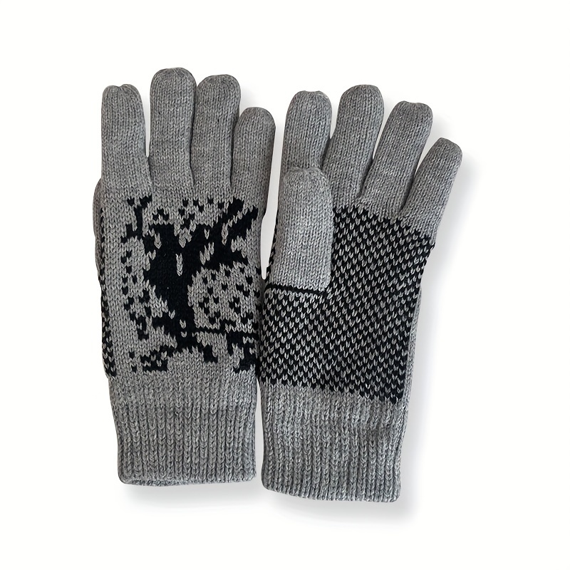 1 Par Mitones, Guantes Esquí Hombres, Guantes Ejercicio Otoño Invierno -  Joyería Accesorios - Temu Mexico