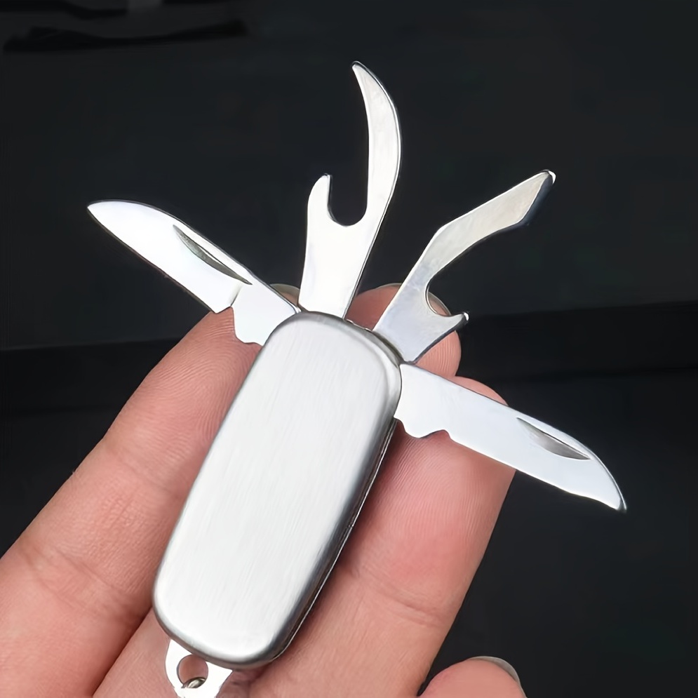 Folding Mini Pocket Knife Fish Shape Keychain Pendant Camping Fishing Gift  Knife