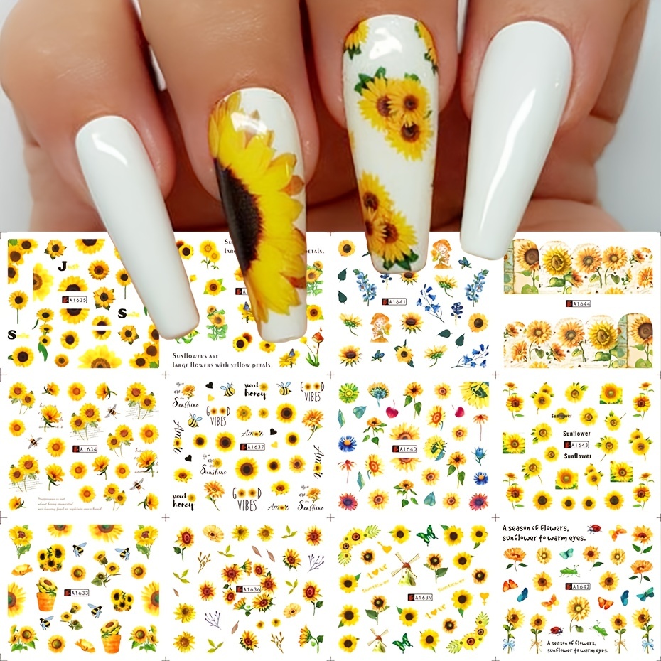 Designer Transfer Foil Nail Art Decoration -10 pcs